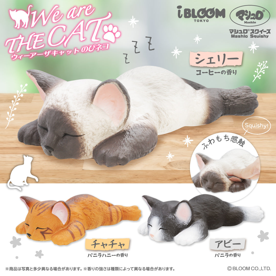 We are THE CAT Stretched out cat – i-BLOOM SQUISHY OFFICIAL SHOP