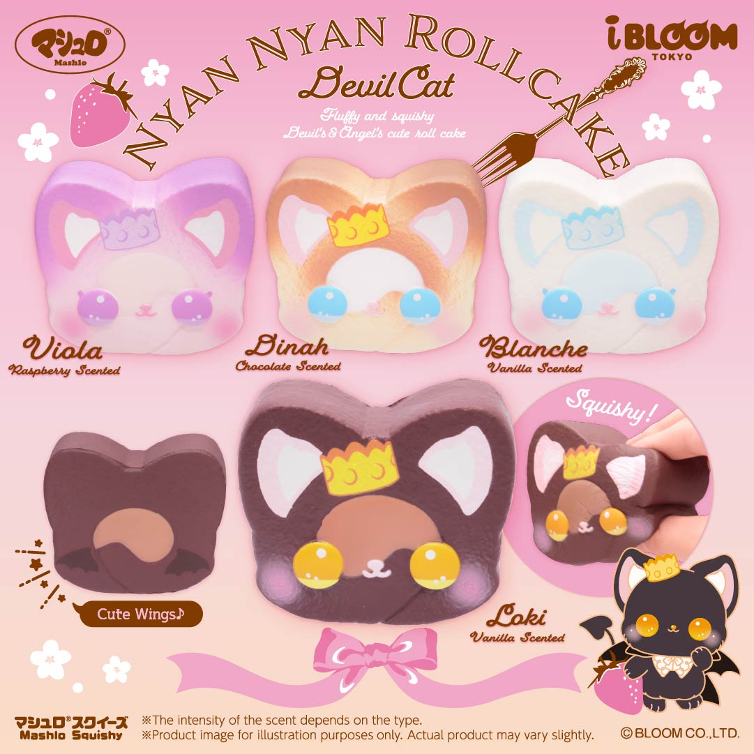 【Earn 10x the points!】Nyan Nyan Roll Cake Devil Cats