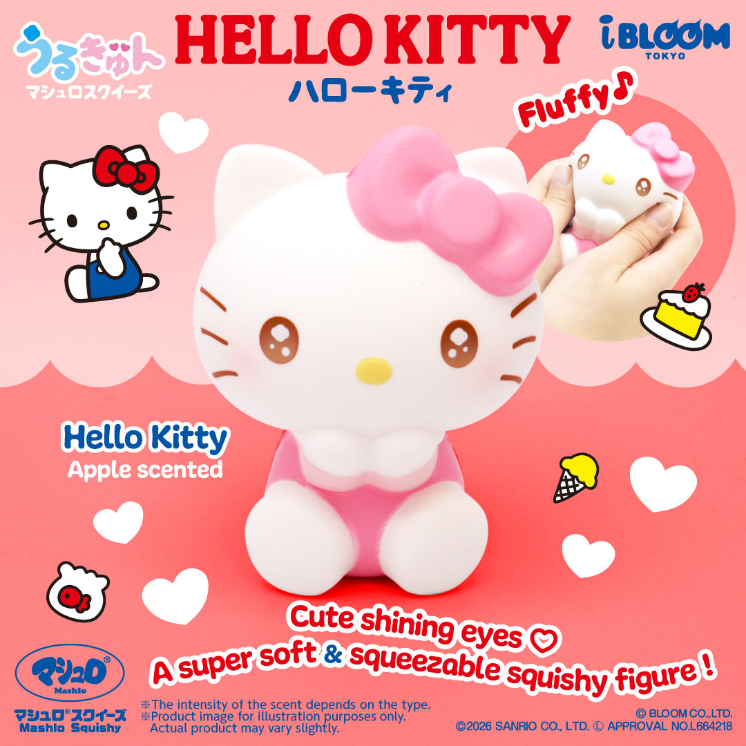 【Ships from June 11th】【Japan Limited】Urukyun Mashlo Squishy Hello Kitty ※If purchased with regular items, all items will be shipped together from June 11th