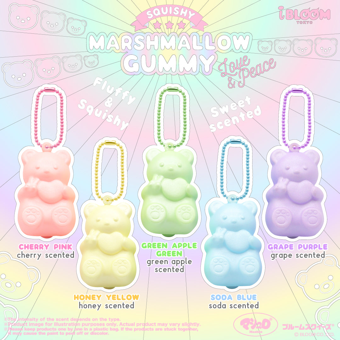 Marshmallow GUMMY Love & peace – i-BLOOM SQUISHY OFFICIAL SHOP